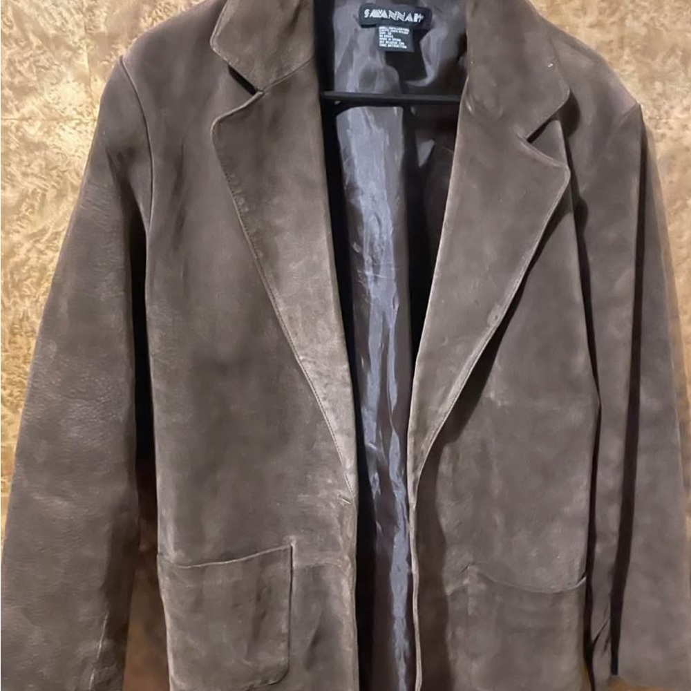 Savannah Brown Leather Jacket